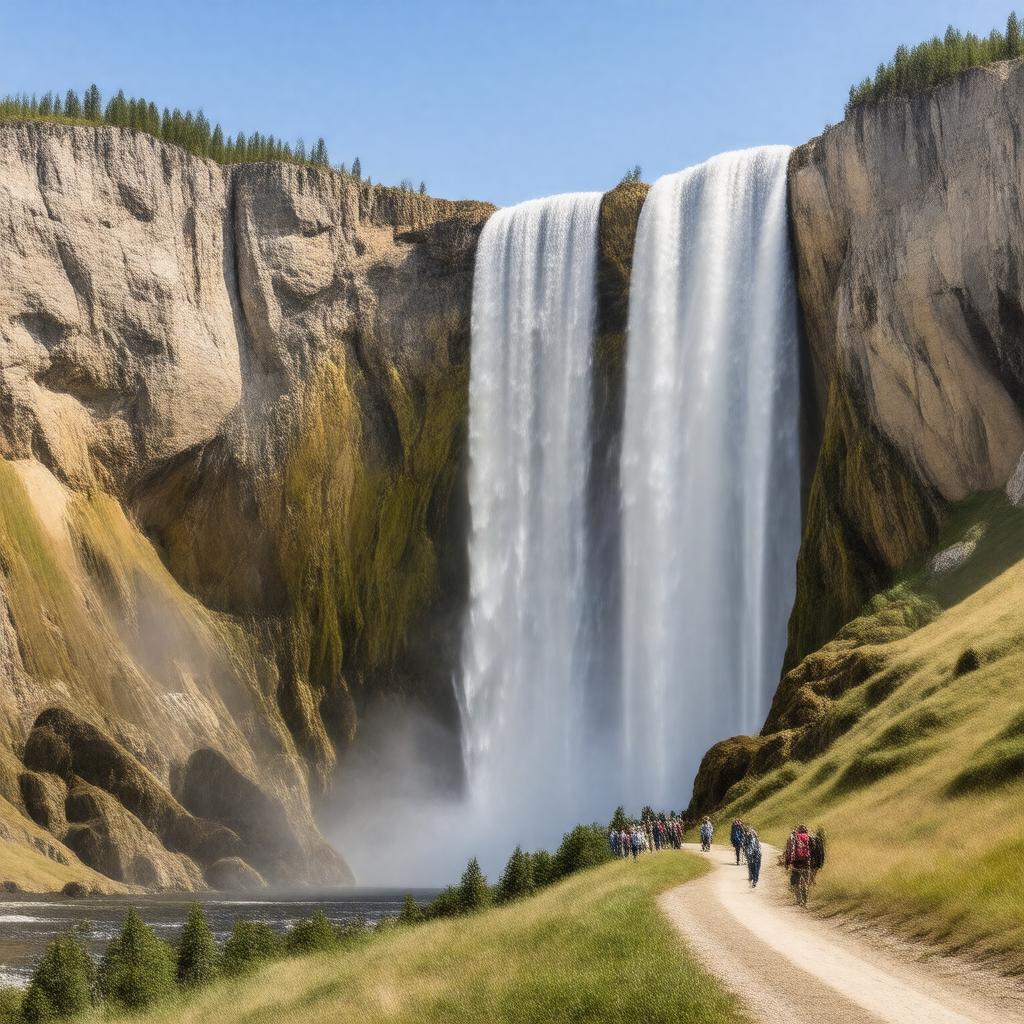 AI-created image of Upper Yellowstone Falls