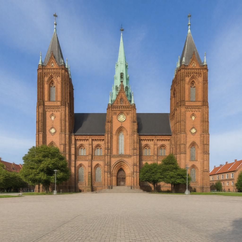AI-created image of Uppsala Cathedral