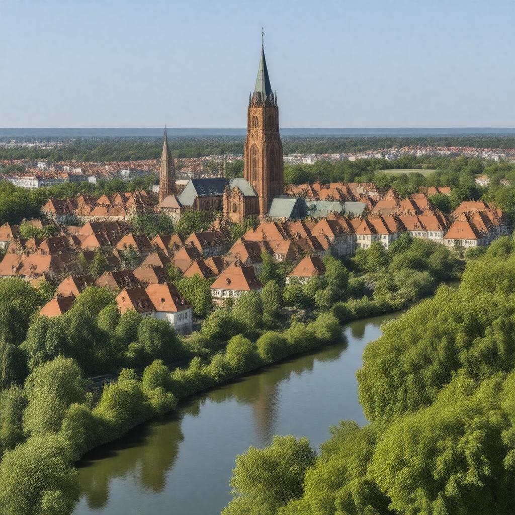 AI-created image of Uppsala, Sweden