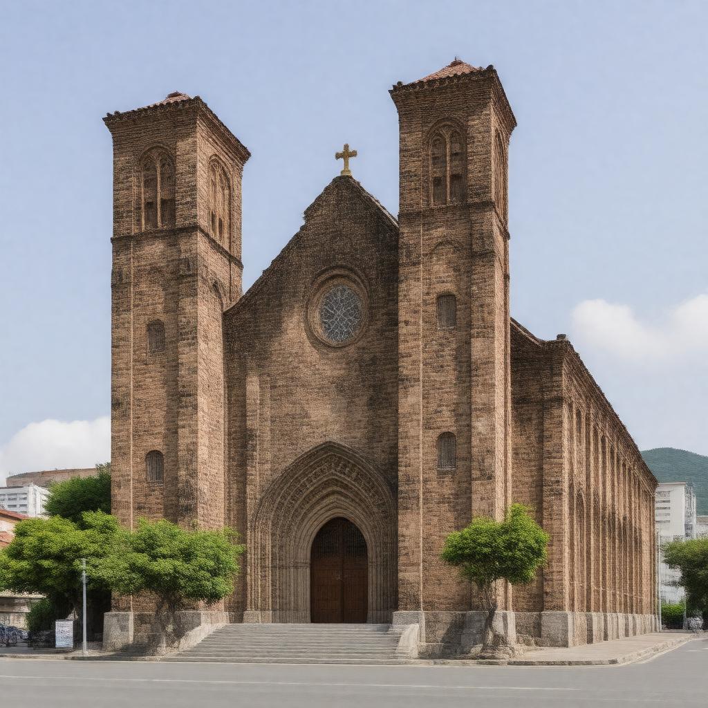 AI-created image of Urakami Cathedral