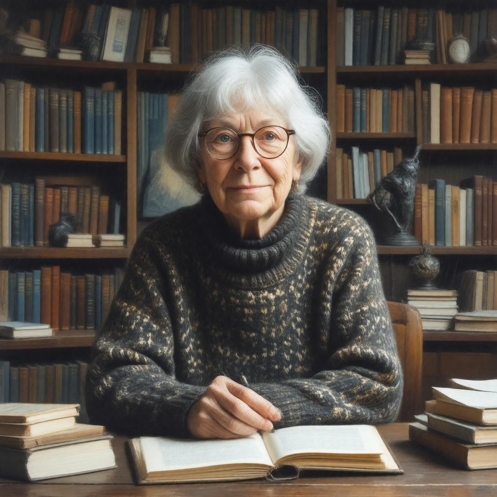 AI-created image of Ursula K. Le Guin
