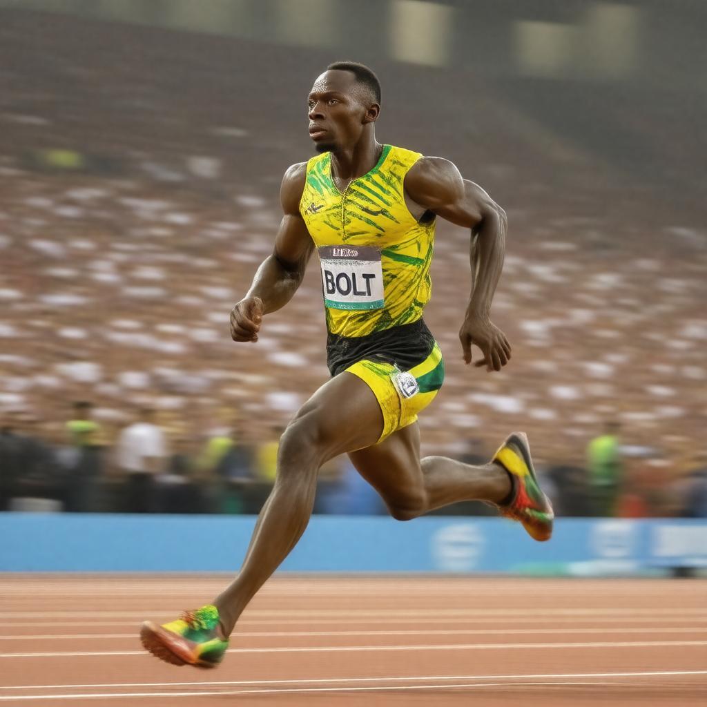 AI-created image of Usain Bolt