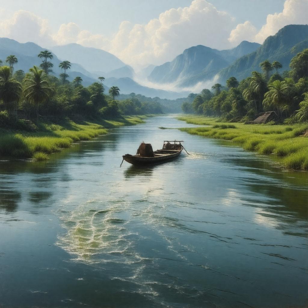 AI-created image of Usumacinta River