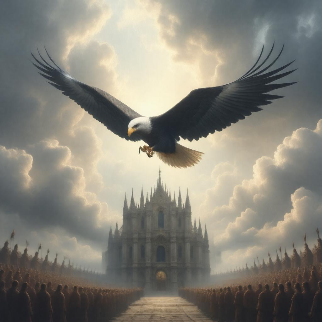 Click to view larger image AI-created image of Ut Aquila Versus Coelum
