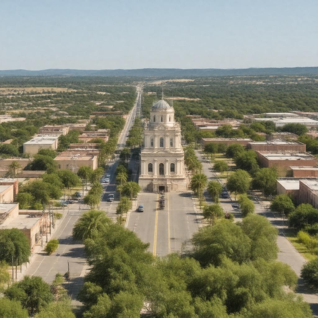 AI-created image of Uvalde, Texas, United States