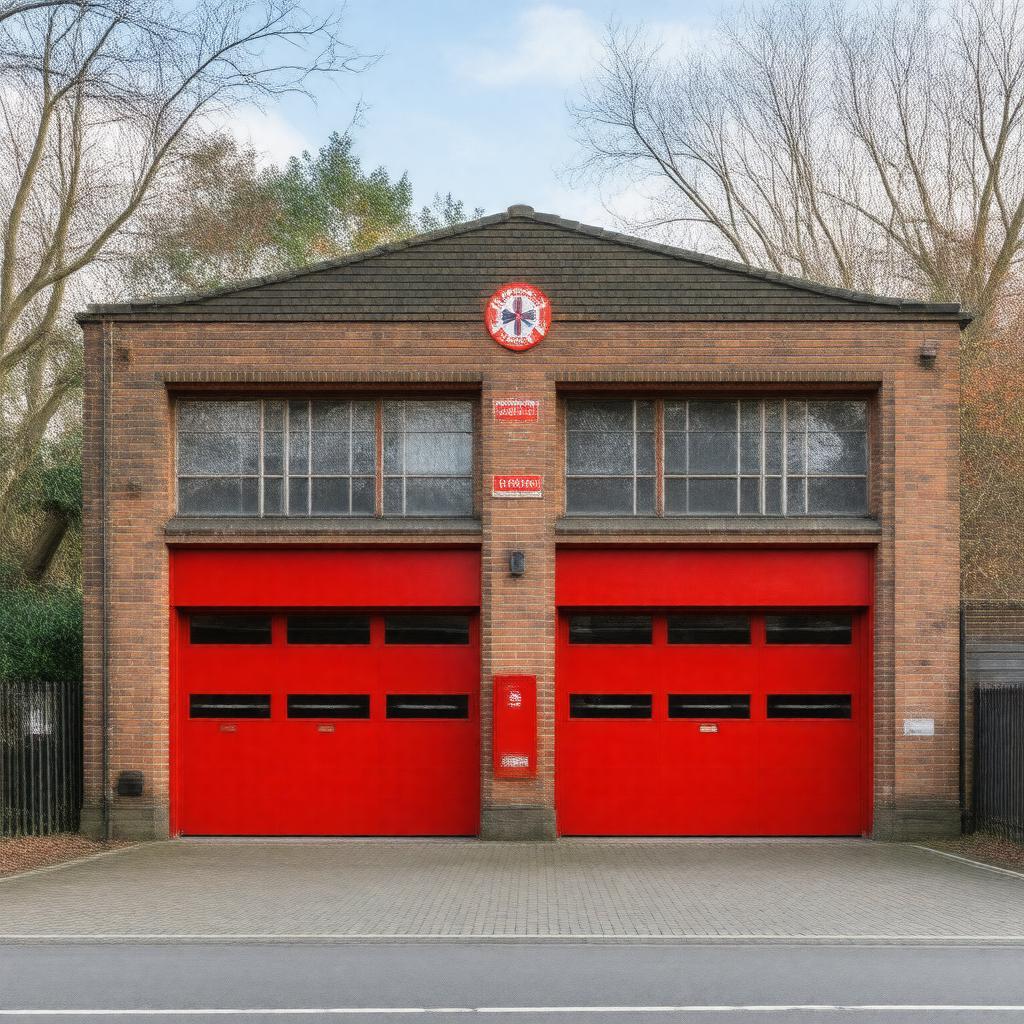 AI-created image of Uxbridge Fire Station