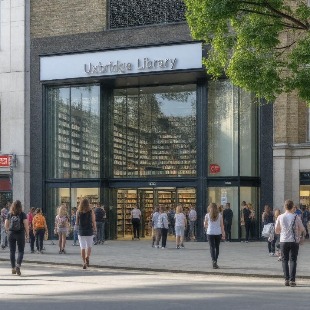 Click to view larger image AI-created image of Uxbridge Library