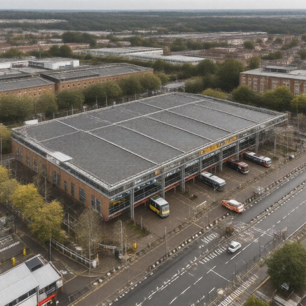 AI-created image of Uxbridge bus station