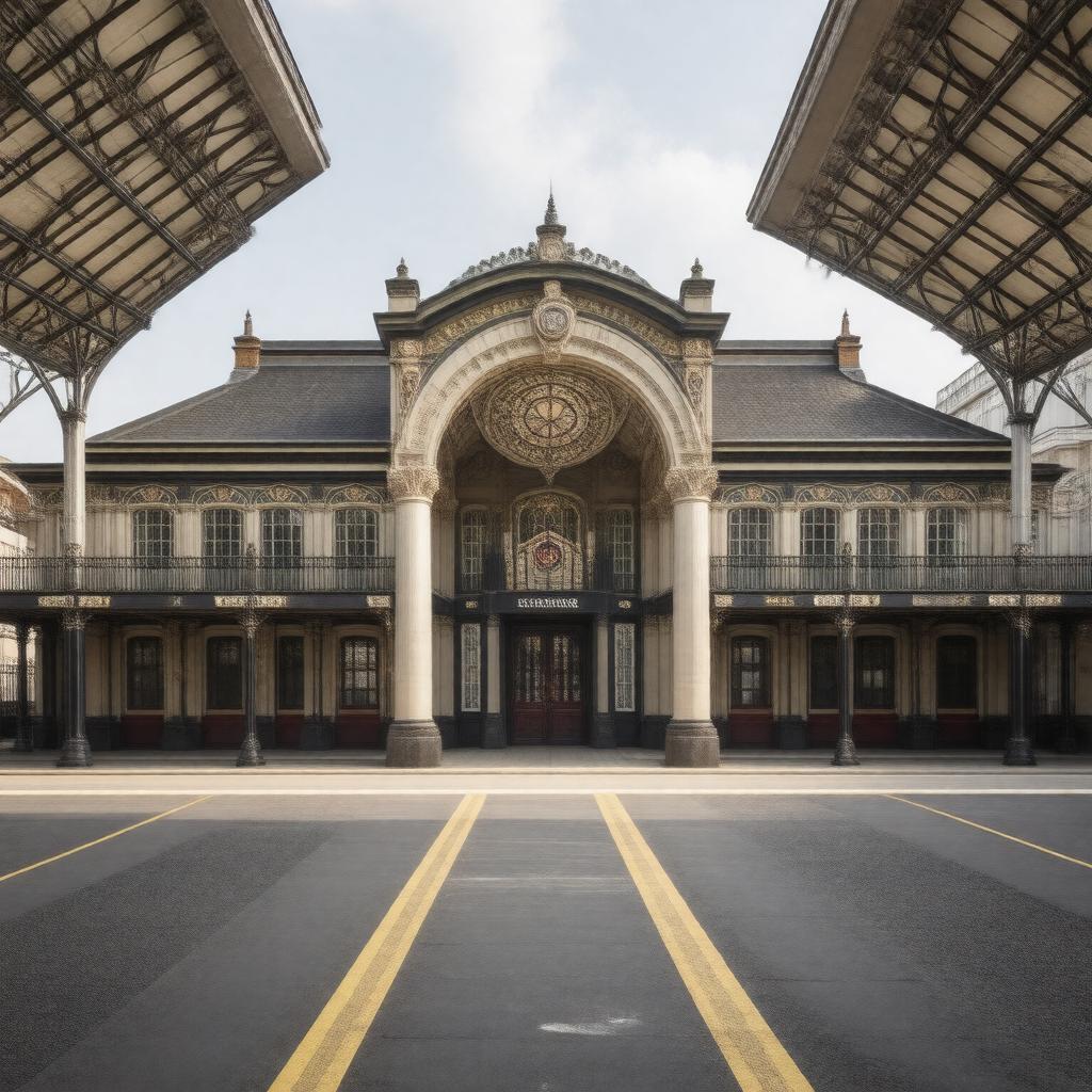 AI-created image of Uxbridge tube station