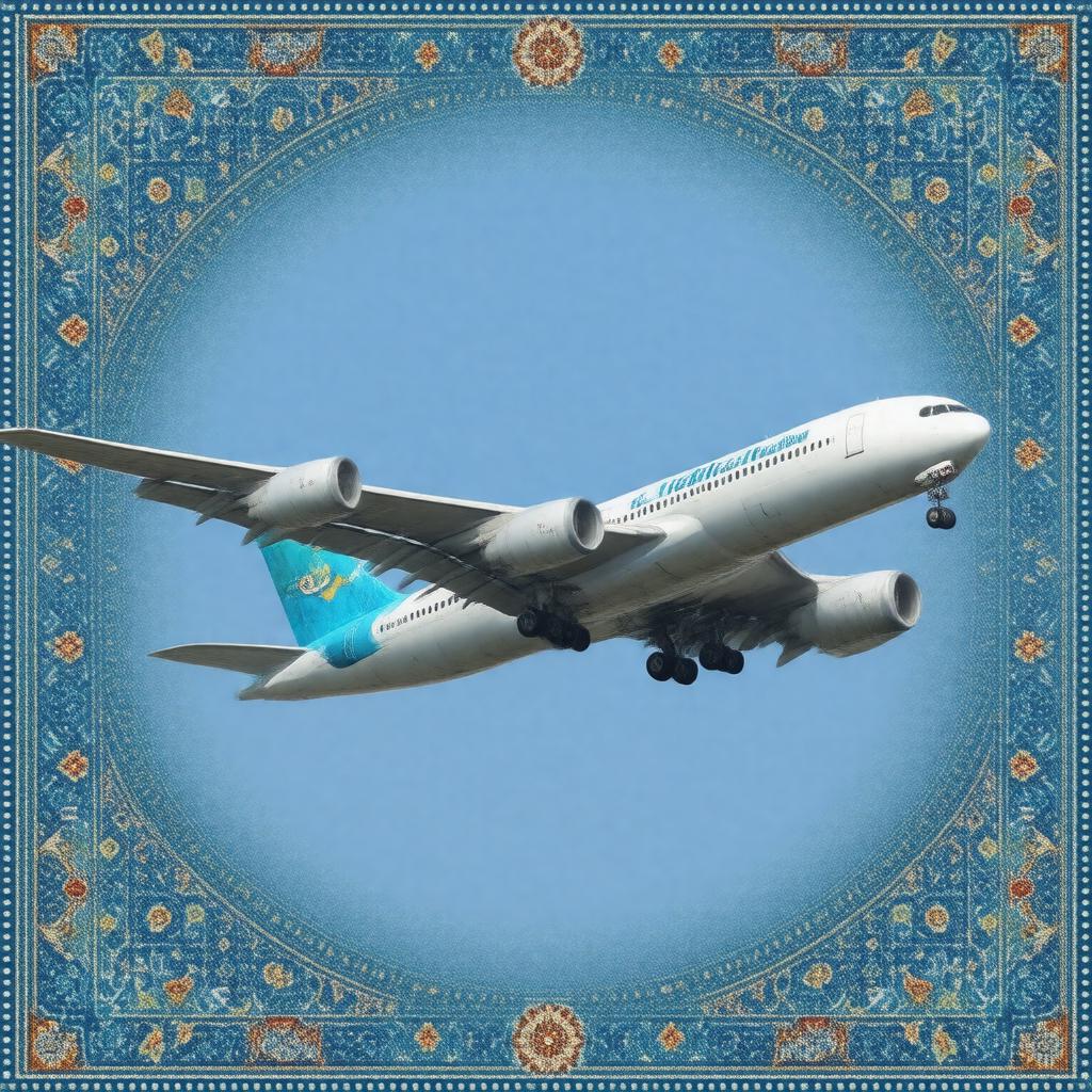 AI-created image of Uzbekistan Airways