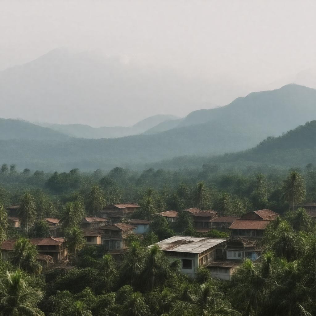AI-created image of Uzhavoor, Kerala, India
