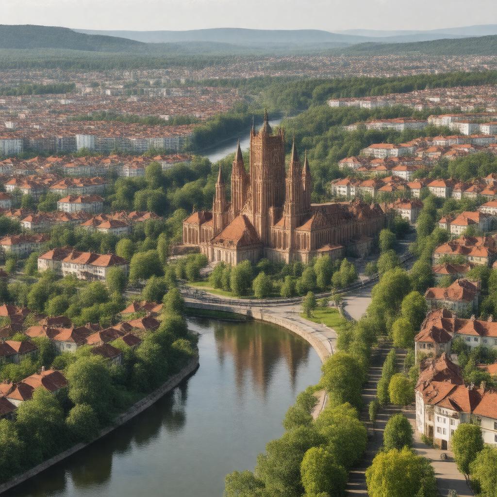 AI-created image of Uzhhorod