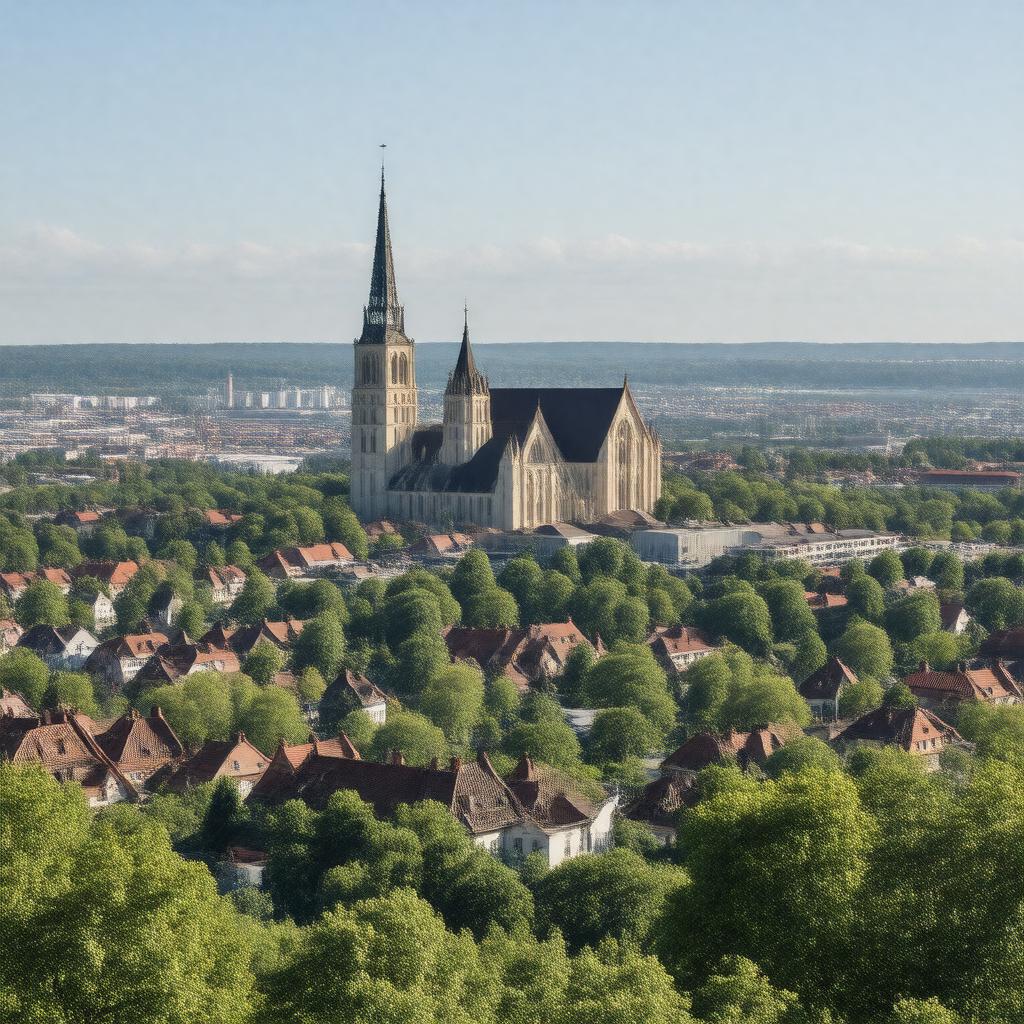 AI-created image of Växjö