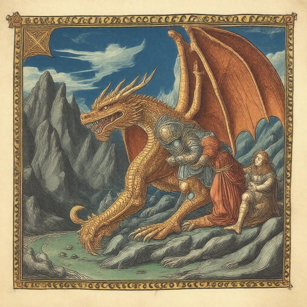 AI-created image of Völsunga saga