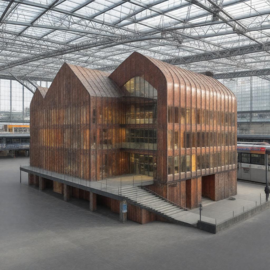 Click to view larger image AI-created image of V&A East Storehouse