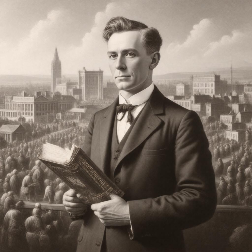 AI-created image of Vachel Lindsay