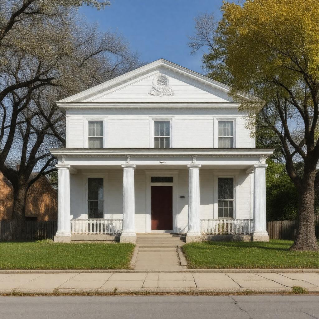 Click to view larger image AI-created image of Vachel Lindsay Home