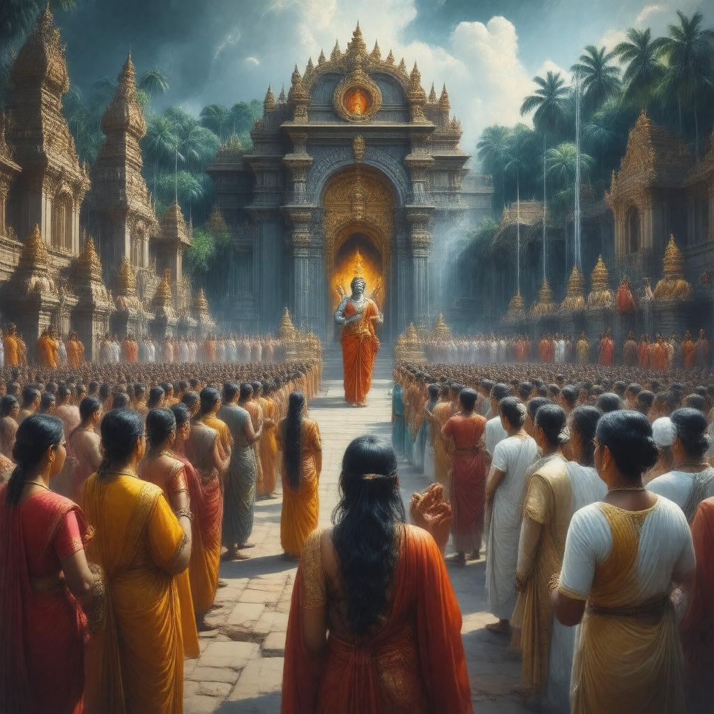 AI-created image of Vaikunta Ekadasi