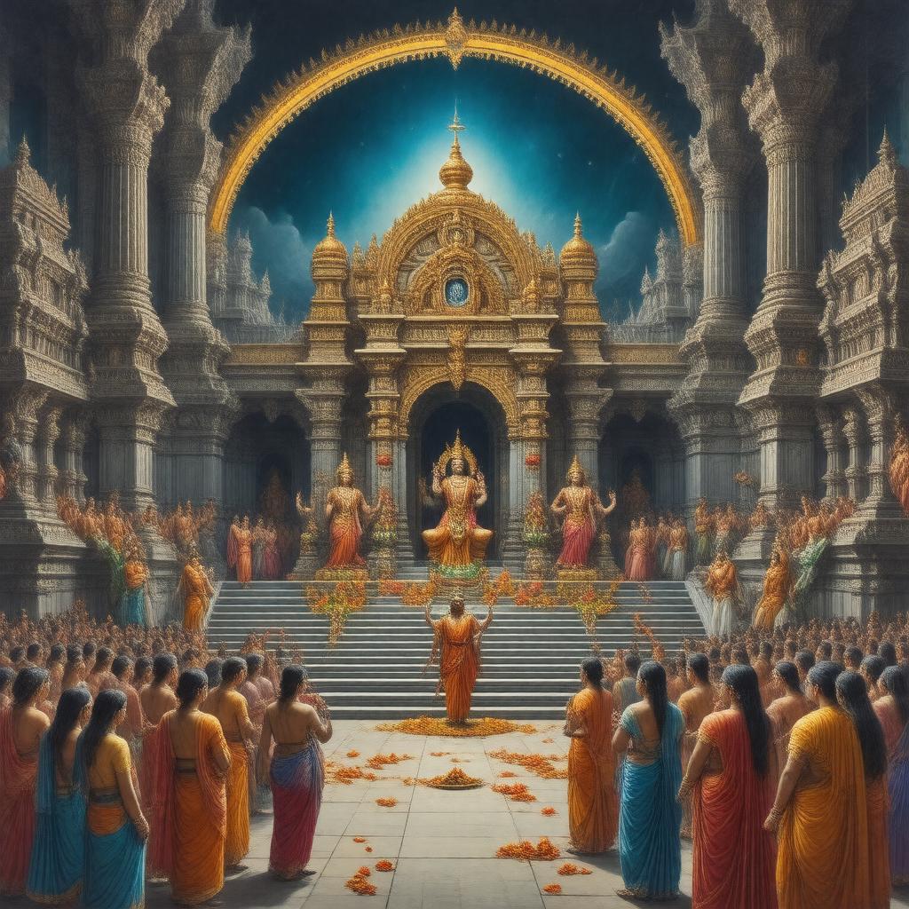 AI-created image of Vaikuntha Ekadashi
