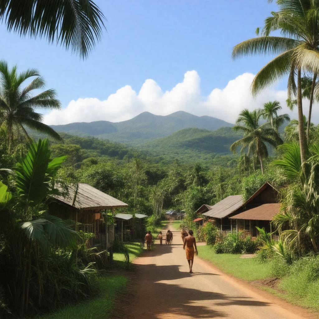 AI-created image of Vailima, Samoa