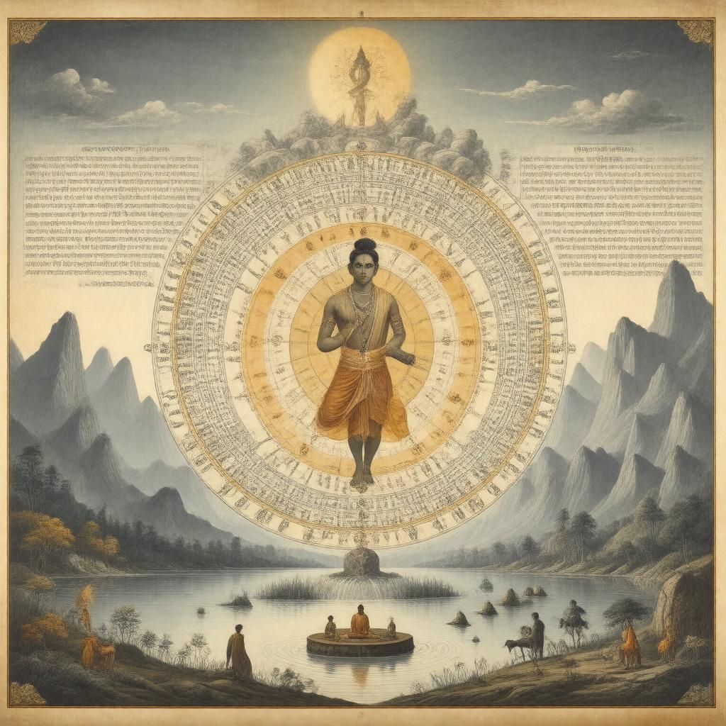 Click to view larger image AI-created image of Vaisheshika school