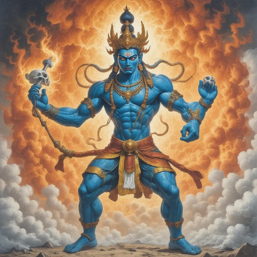 Click to view larger image AI-created image of Vajrapani