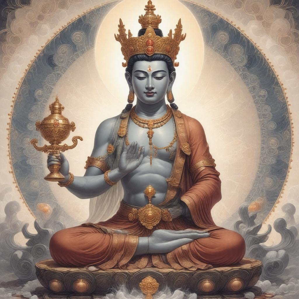 Click to view larger image AI-created image of Vajrasattva