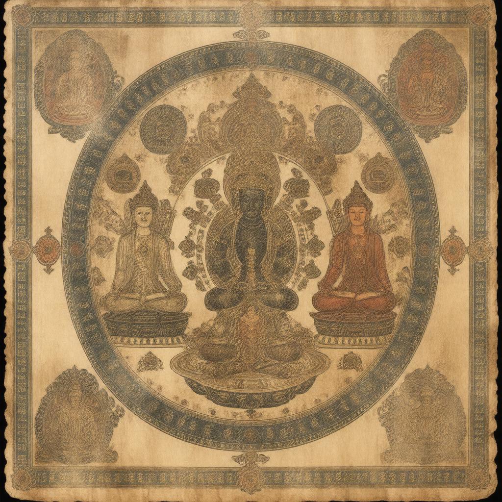 AI-created image of Vajrasekhara Sutra
