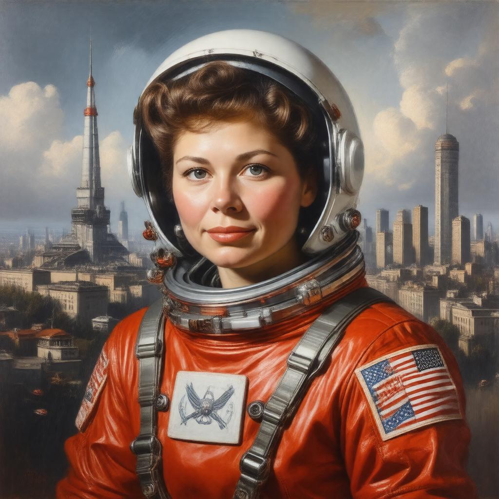 AI-created image of Valentina Tereshkova