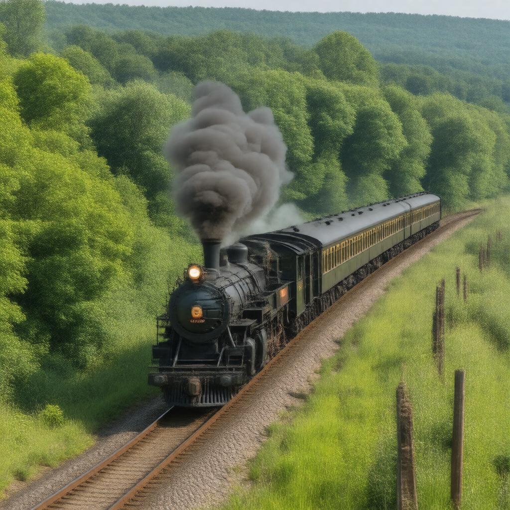 AI-created image of Valley Railroad