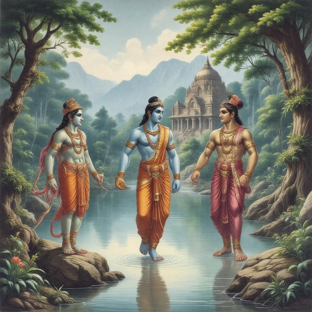 AI-created image of Valmiki Ramayana