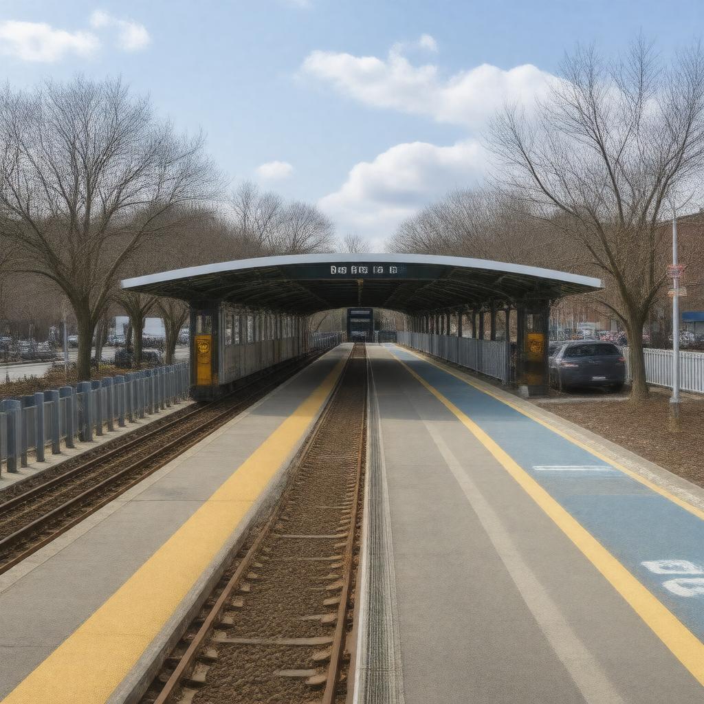 Click to view larger image AI-created image of Van Dorn Street Metro Station