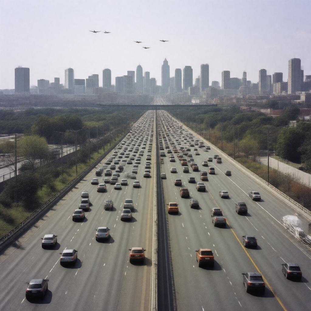 AI-created image of Van Wyck Expressway
