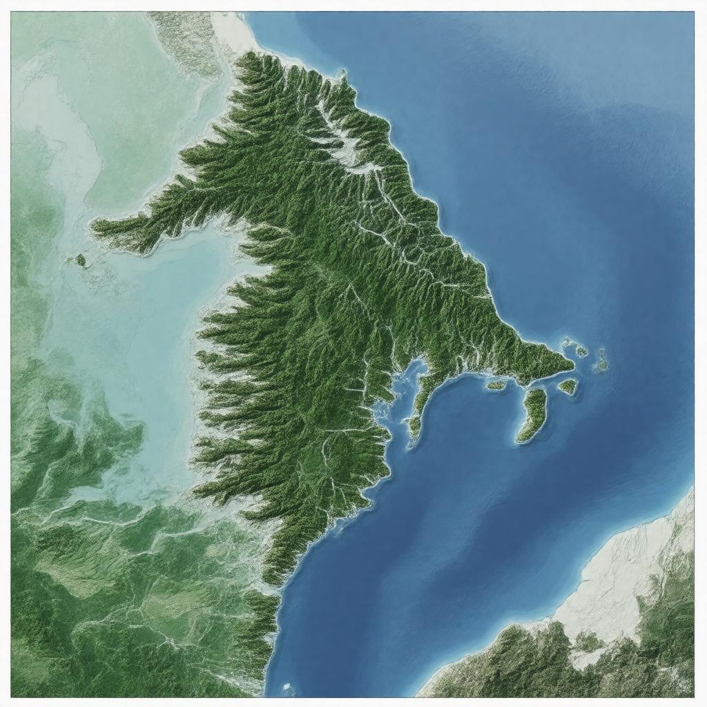 AI-created image of Vancouver Island