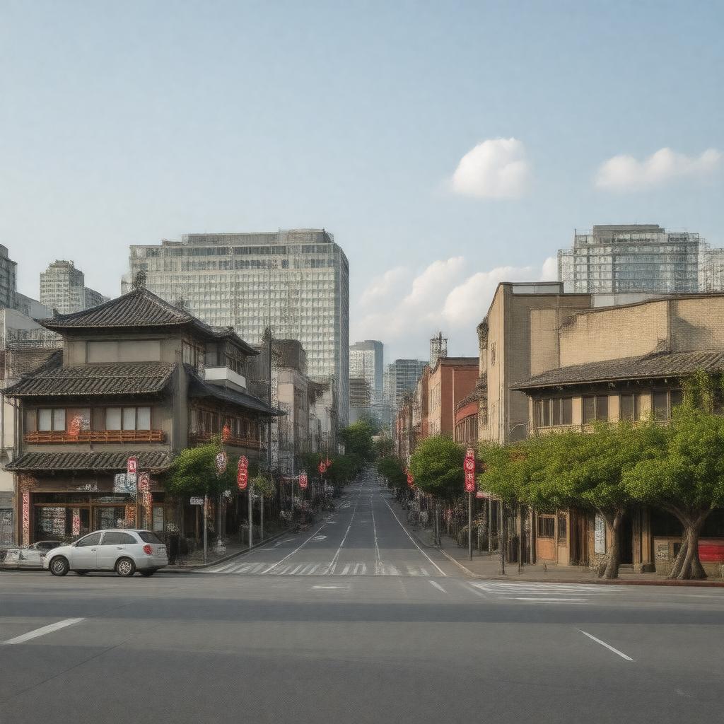 AI-created image of Vancouver Japantown