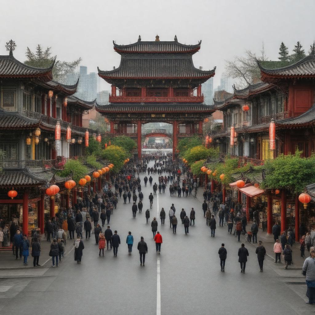 AI-created image of Vancouver's Chinatown