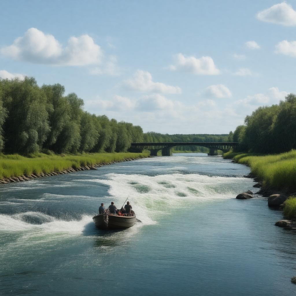 AI-created image of Vantaa River