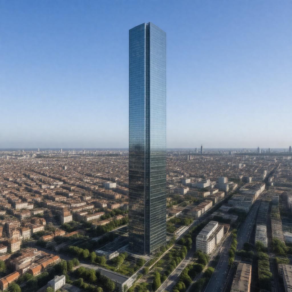 AI-created image of Varso Tower