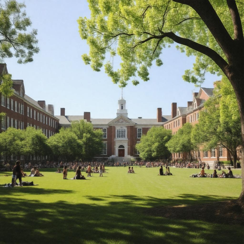 AI-created image of Vartan Gregorian Quad