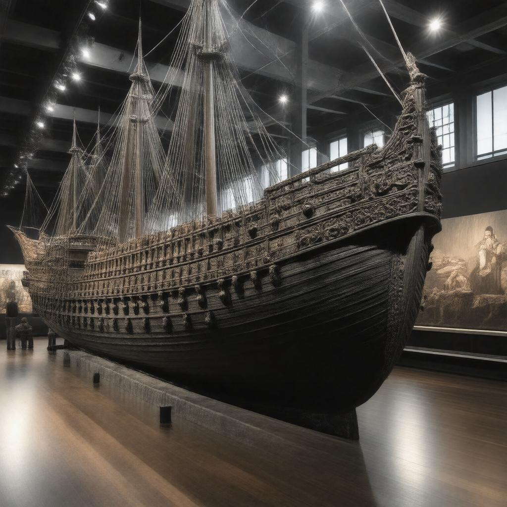 AI-created image of Vasa shipwreck