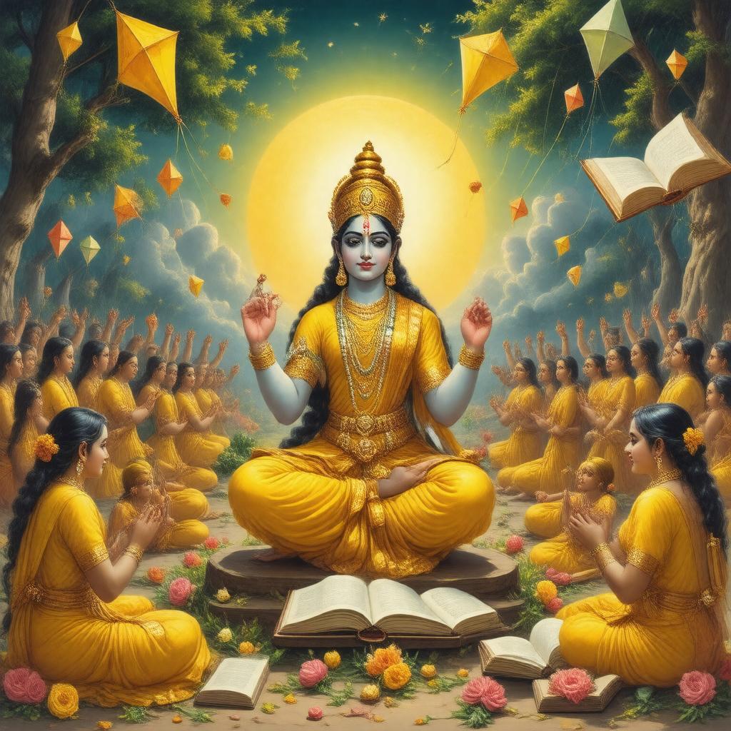 AI-created image of Vasant Panchami