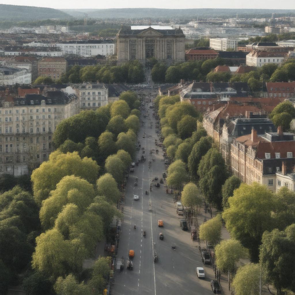 AI-created image of Vasastan