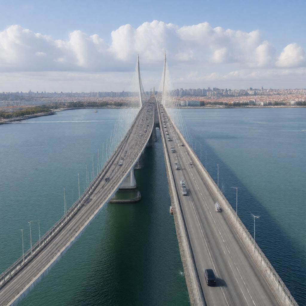 Click to view larger image AI-created image of Vasco da Gama Bridge