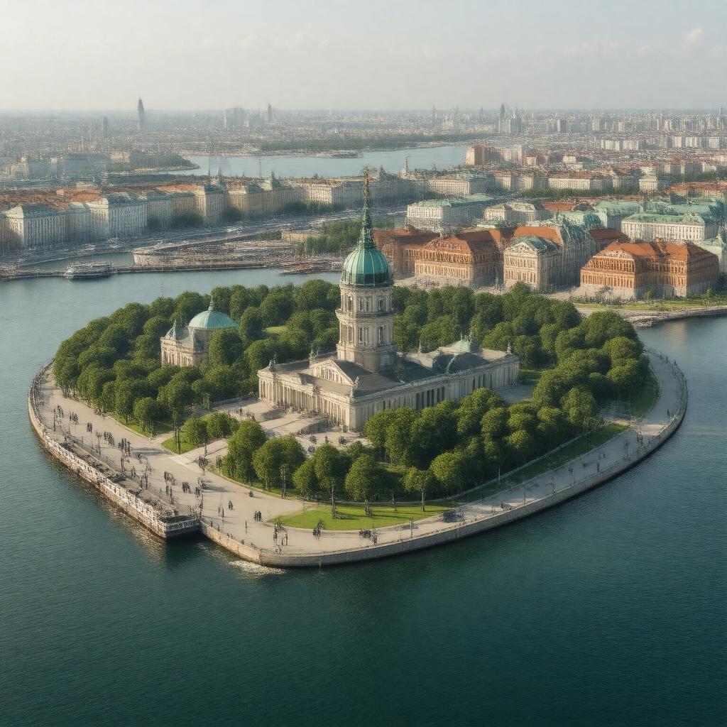 AI-created image of Vasilyevsky Island