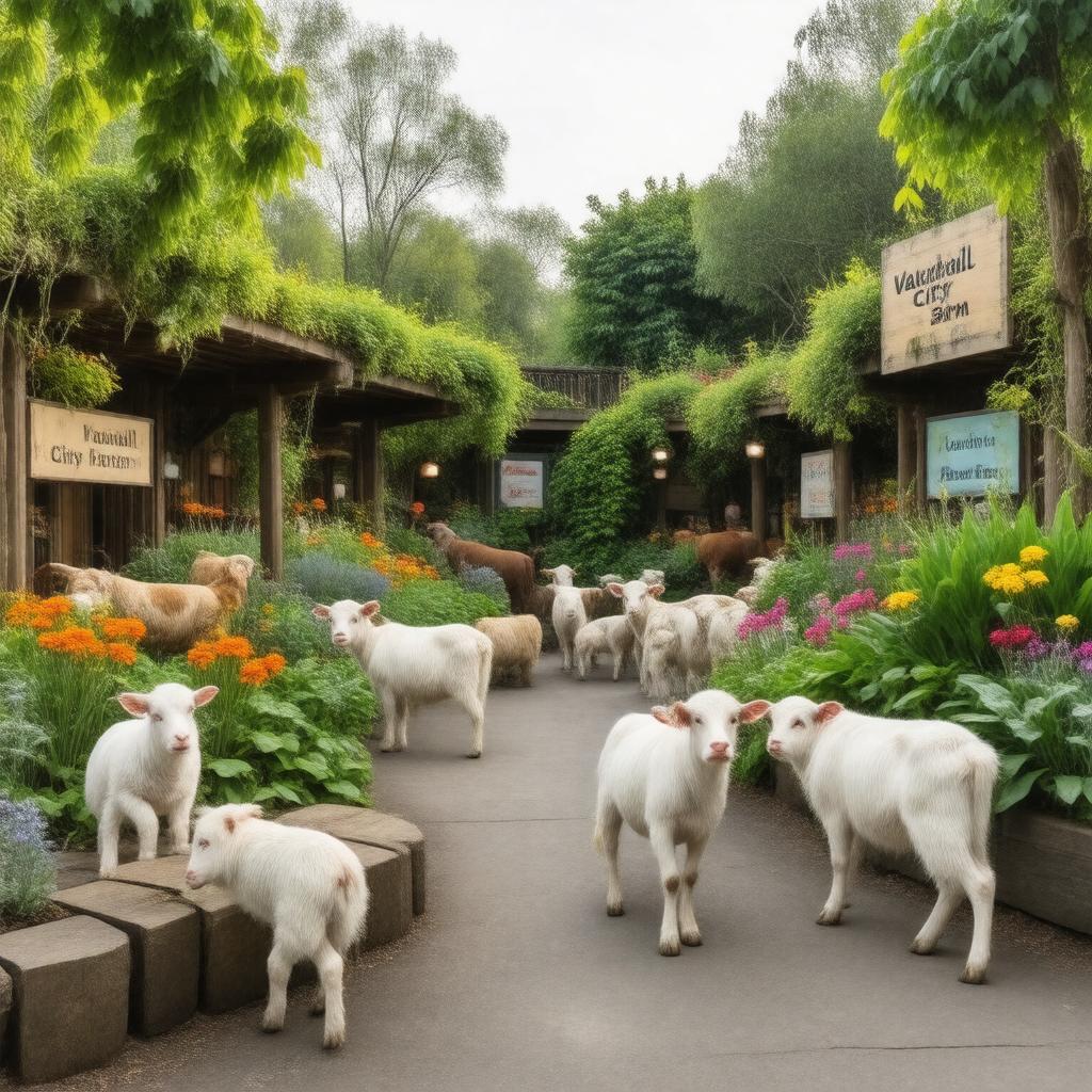 AI-created image of Vauxhall City Farm