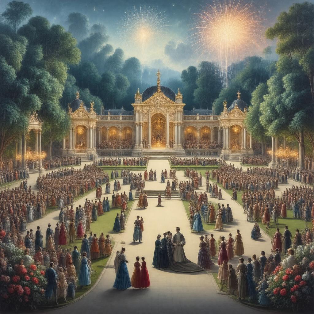 AI-created image of Vauxhall Pleasure Gardens