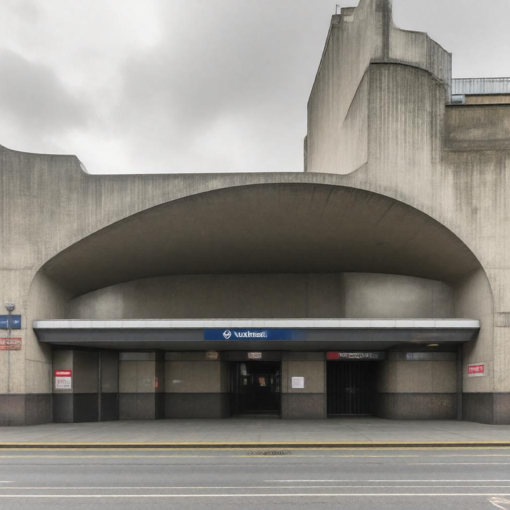AI-created image of Vauxhall Underground station