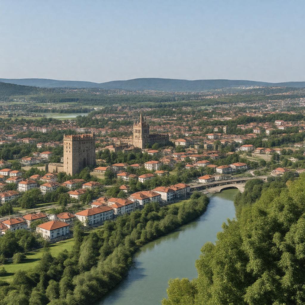 AI-created image of Velenje, Slovenia