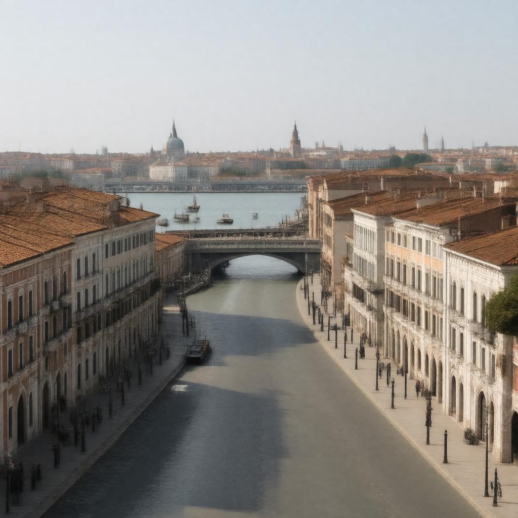 AI-created image of Venezia Mestre