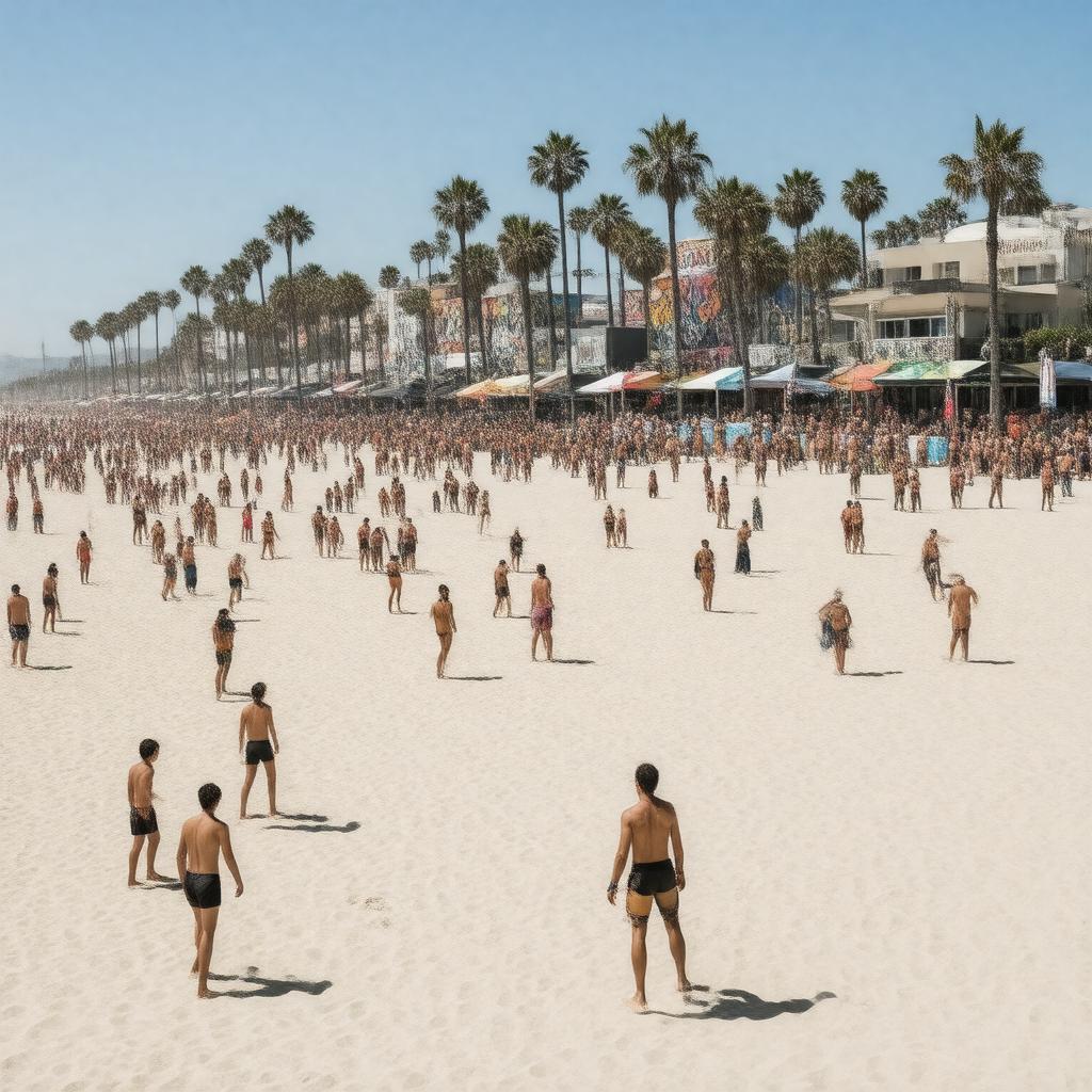 AI-created image of Venice Beach